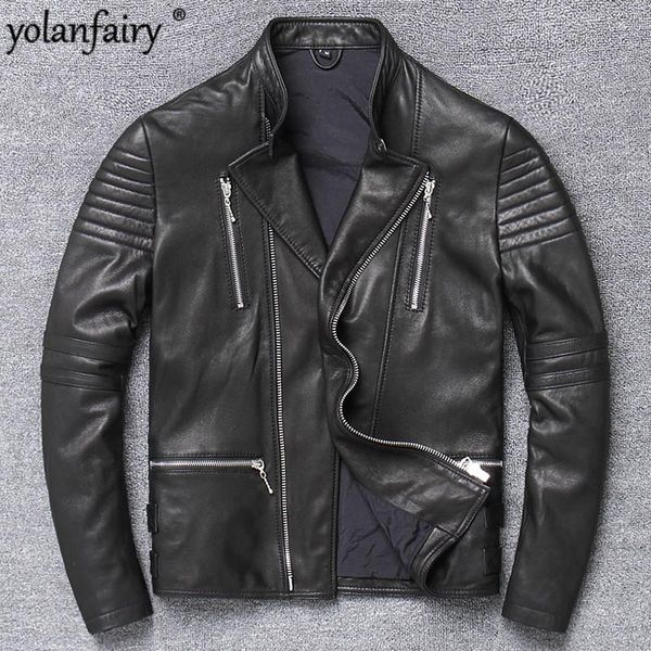 men's leather & faux real jacket men korean mens coat biker motorstyle spring autumn chaqueta cuero hombre x-160001, Black
men's leather & faux real jacket men korean mens coat biker motorstyle spring autumn chaqueta cuero hombre x-160001, Black