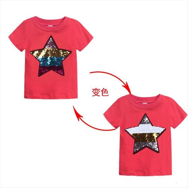 summer kids boys t shirt star sequins discoloration reversible baby girls cartoon children shirts cotton clothes tee blouse, Blue
summer kids boys t shirt star sequins discoloration reversible baby girls cartoon children shirts cotton clothes tee blouse, Blue
