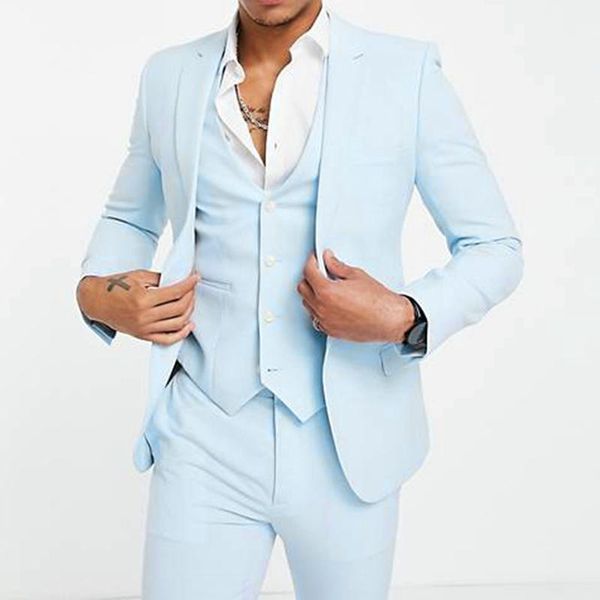 men's suits & blazers custom fashion handsome sky blue for wedding dress men suit slim fit dinner beach party sets (jacket + pants vest, White;black
men's suits & blazers custom fashion handsome sky blue for wedding dress men suit slim fit dinner beach party sets (jacket + pants vest, White;black