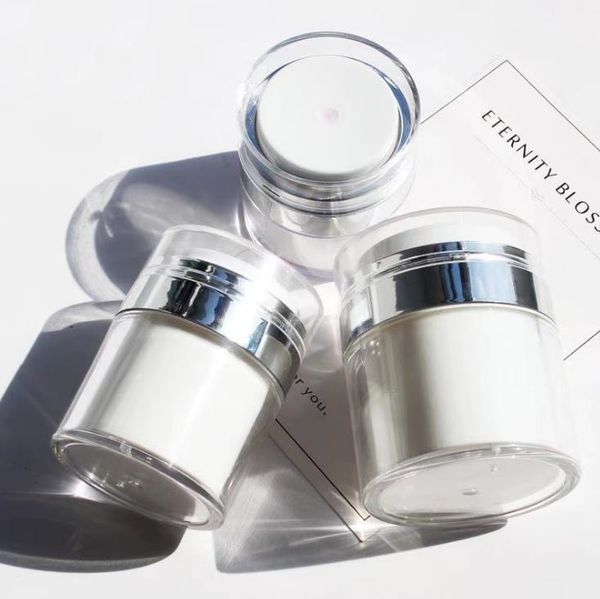 storage bottles & jars 10pcs/lot 15/30/50g airless pump jar empty acrylic cream bottle refillable cosmetic use container portable travel mak
storage bottles & jars 10pcs/lot 15/30/50g airless pump jar empty acrylic cream bottle refillable cosmetic use container portable travel mak