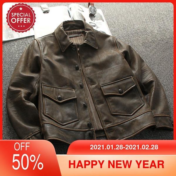vintage brown american motorcycle style genuine leather jacket men plus size 4xl real natural cowhide autumn biker coat men's & faux, Black
vintage brown american motorcycle style genuine leather jacket men plus size 4xl real natural cowhide autumn biker coat men's & faux, Black