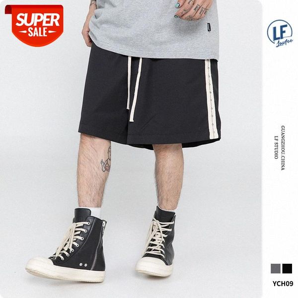 lawfoo national men's wear color matching five-point pants loose casual shorts #bi81, Black
lawfoo national men's wear color matching five-point pants loose casual shorts #bi81, Black