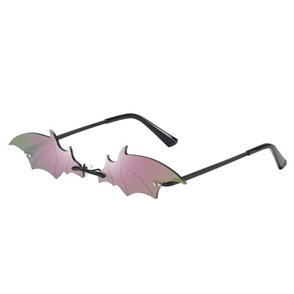 sunglasses retro funny bat shape women men trendy eyewear shades vintage irregular rimless metal glasses gafas de sol #w5, White;black
sunglasses retro funny bat shape women men trendy eyewear shades vintage irregular rimless metal glasses gafas de sol #w5, White;black