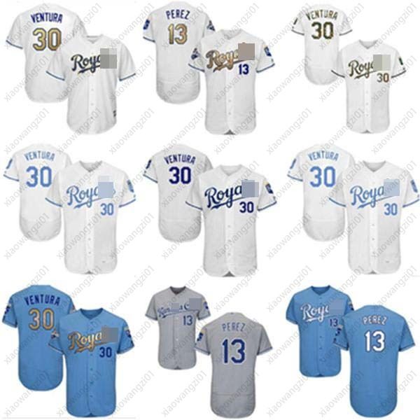 men women youth kc jersey #30 yordano ventura baseball wear 13 salvador perez home blue white grey jerseys, Blue;black
men women youth kc jersey #30 yordano ventura baseball wear 13 salvador perez home blue white grey jerseys, Blue;black
