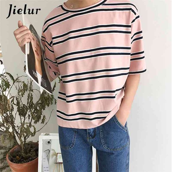 striped korean short sleeve t shirt female summer casual cotton harajuku t-shirt women fashion loose camiseta mujer 210421, White
striped korean short sleeve t shirt female summer casual cotton harajuku t-shirt women fashion loose camiseta mujer 210421, White