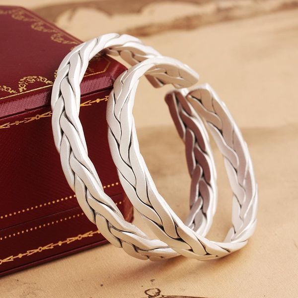 bangle woven silver bracelets female couple models a pair of handmade open love interwoven bracelet men's jewelry accessories, Black
bangle woven silver bracelets female couple models a pair of handmade open love interwoven bracelet men's jewelry accessories, Black