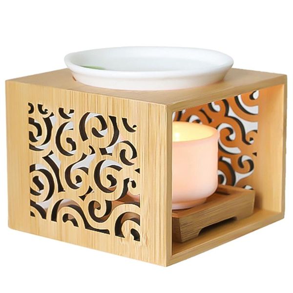 fragrance lamps wooden bamboo hollow lamp oil furnace aroma burner candle holder elegant and attractive home office decoration
fragrance lamps wooden bamboo hollow lamp oil furnace aroma burner candle holder elegant and attractive home office decoration