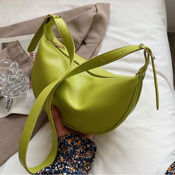 evening bags ladies half moon soft pu leather cross body bag female solid color casual sling side simple fashion shoulder hobos 2021
evening bags ladies half moon soft pu leather cross body bag female solid color casual sling side simple fashion shoulder hobos 2021