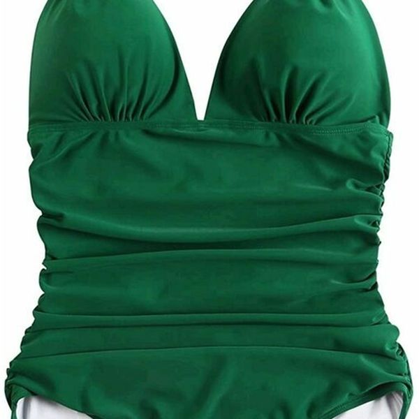 rxrxrcoco women's v-neck one-piece swimsuit, abdomen closed, green, size x-large, White;black
rxrxrcoco women's v-neck one-piece swimsuit, abdomen closed, green, size x-large, White;black