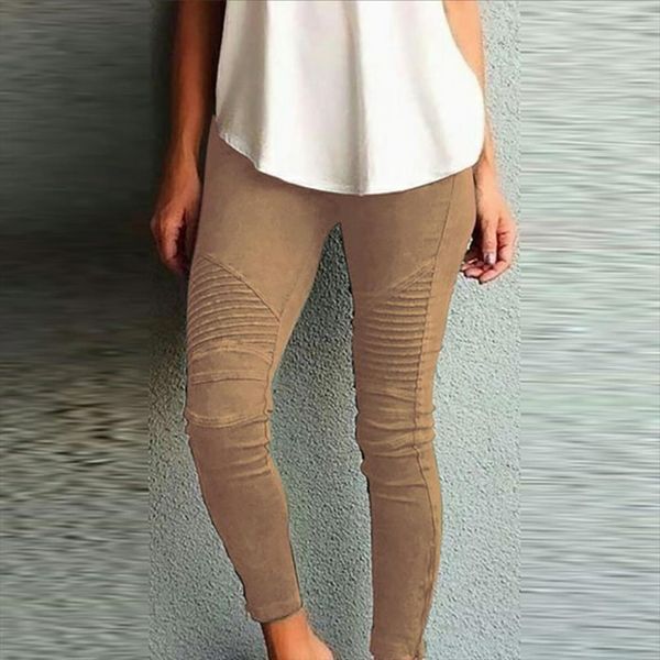 fashion solid color elastic waistband women capris slim skinny pencil trouser, Black;white
fashion solid color elastic waistband women capris slim skinny pencil trouser, Black;white