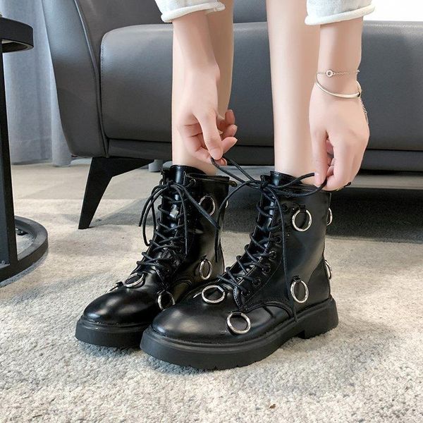 dress shoes 2021 spring and autumn handsome boots female wild personality single fashionable thin x361, Black
dress shoes 2021 spring and autumn handsome boots female wild personality single fashionable thin x361, Black
