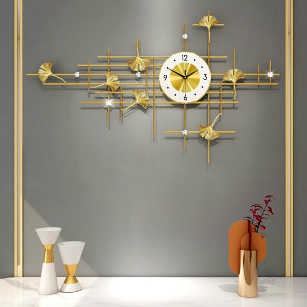 nordic modern creative wall clocks mechanism metal living room luxury golden reloj de pared home decoration
nordic modern creative wall clocks mechanism metal living room luxury golden reloj de pared home decoration