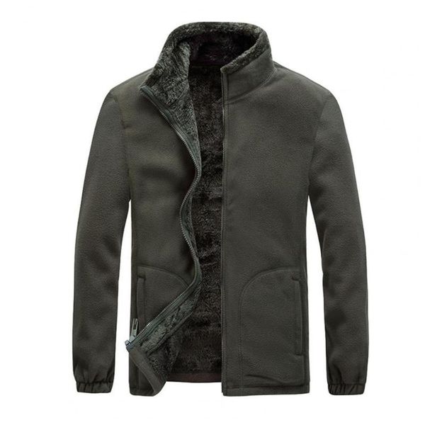 men's jackets autumn winter men jacket coats stand collar long sleeve plush fleece zipper closure warm coat outerwear jaqueta masculina, Black;brown
men's jackets autumn winter men jacket coats stand collar long sleeve plush fleece zipper closure warm coat outerwear jaqueta masculina, Black;brown