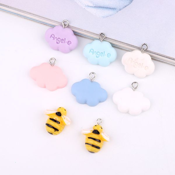 10pcs kawaii cloud bee resin charms cute pendant findings diy earring necklace toys keychain diy decoration jewelry making, Bronze;silver
10pcs kawaii cloud bee resin charms cute pendant findings diy earring necklace toys keychain diy decoration jewelry making, Bronze;silver