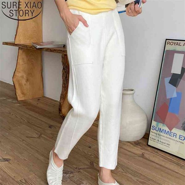 autumn and winter casual pocket capris wide leg trousers warm thicken wollen pants women knitted chic harem 11069 210506, Black;white
autumn and winter casual pocket capris wide leg trousers warm thicken wollen pants women knitted chic harem 11069 210506, Black;white