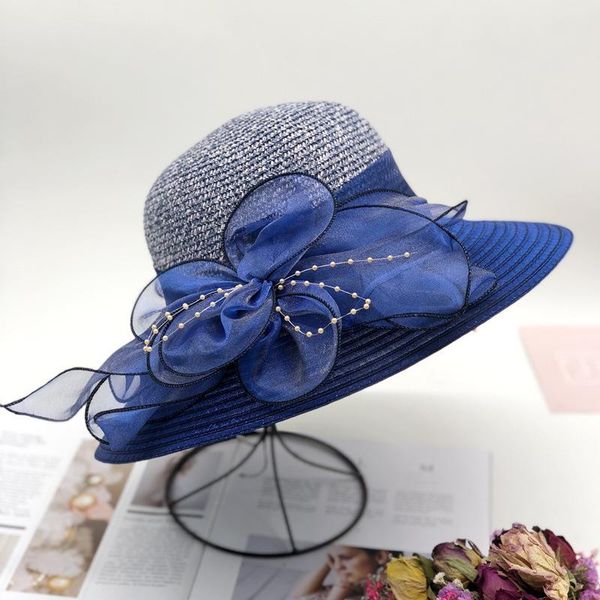 wide brim hats leisure beach women sun hat elegant silk flower bucket casual cap female fedora summer ladies, Blue;gray
wide brim hats leisure beach women sun hat elegant silk flower bucket casual cap female fedora summer ladies, Blue;gray