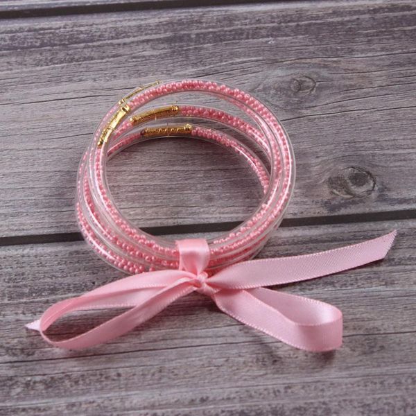 bangle charming bowknot pink gold beads glitter bangles set 2021 all weather stack silicone plastic jelly 5pcs/set, Black
bangle charming bowknot pink gold beads glitter bangles set 2021 all weather stack silicone plastic jelly 5pcs/set, Black