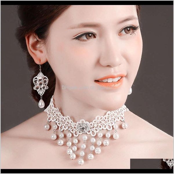 other necklaces & pendants jewelry drop delivery 2021 brides wedding accessories long white pearl lace necklace exaggerated female earrings, Silver
other necklaces & pendants jewelry drop delivery 2021 brides wedding accessories long white pearl lace necklace exaggerated female earrings, Silver