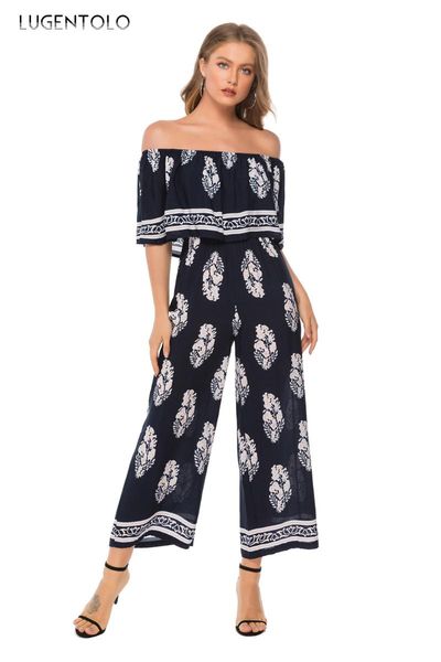 women's jumpsuits & rompers lugentolo women summer jumpsuit loose print casual straight elegant ankle-length fashion lady, Black;white
women's jumpsuits & rompers lugentolo women summer jumpsuit loose print casual straight elegant ankle-length fashion lady, Black;white