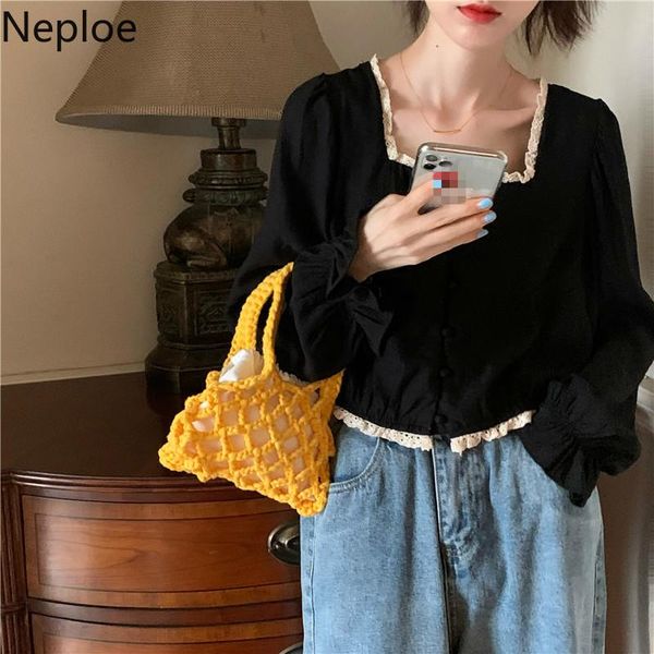 neploe chiffon blouse women french square collar long puff sleeve ladies blusa shirts summer 2021 fashion casual female women's blouse, White
neploe chiffon blouse women french square collar long puff sleeve ladies blusa shirts summer 2021 fashion casual female women's blouse, White