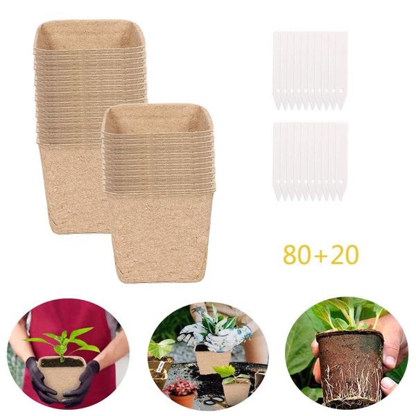 planters & pots 50pcs paper pot seed nursery cup starter peat gardening seedling environmental pulp molded flower with 20 labels
planters & pots 50pcs paper pot seed nursery cup starter peat gardening seedling environmental pulp molded flower with 20 labels