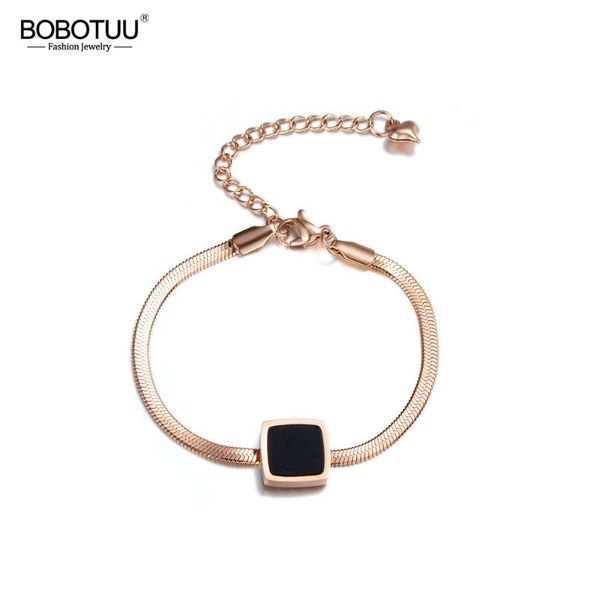 classic square black shell chain & link bracelets bangles jewelry titanium steel charm for women bb18001 link,
classic square black shell chain & link bracelets bangles jewelry titanium steel charm for women bb18001 link,