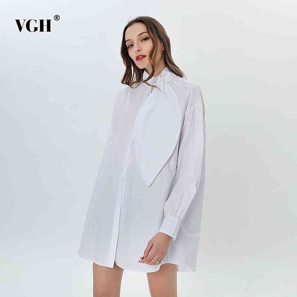 vgh patchwork elegant blouses for women stand collar long sleeve minimalist woven oversized shirts female fashion clothing style 210421, White
vgh patchwork elegant blouses for women stand collar long sleeve minimalist woven oversized shirts female fashion clothing style 210421, White
