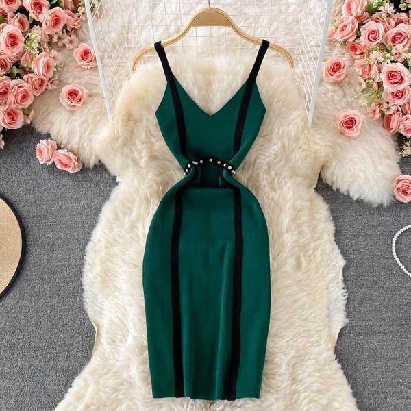 casual dresses tight elastic nail bead spaghetti strap dress women summer midi green vest girl sleeveless knitted hip wrap slip, Black;gray
casual dresses tight elastic nail bead spaghetti strap dress women summer midi green vest girl sleeveless knitted hip wrap slip, Black;gray