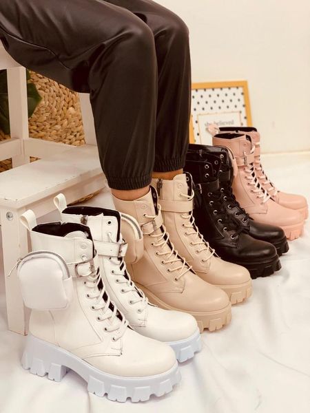 boots ankle women's motorcycle british style pocket decoration shoes botas mujer seoson autumn, Black
boots ankle women's motorcycle british style pocket decoration shoes botas mujer seoson autumn, Black