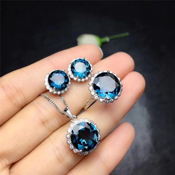 earrings & necklace geometric round crystal wedding set luxury bridal engagement jewelry sets blue zircon big stone ring for women, Silver
earrings & necklace geometric round crystal wedding set luxury bridal engagement jewelry sets blue zircon big stone ring for women, Silver