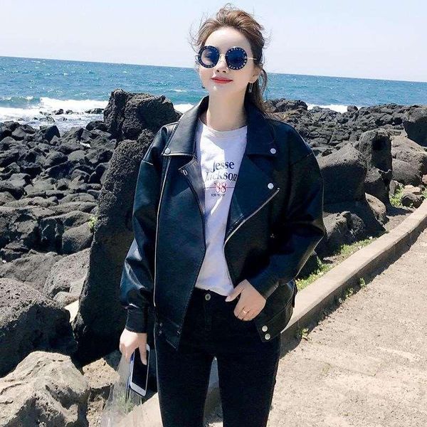 women's leather & faux hlmfs women pu loose jacket spring 2021 casual rivet suede punk moto coat black zippers long sleeve bike coats
women's leather & faux hlmfs women pu loose jacket spring 2021 casual rivet suede punk moto coat black zippers long sleeve bike coats