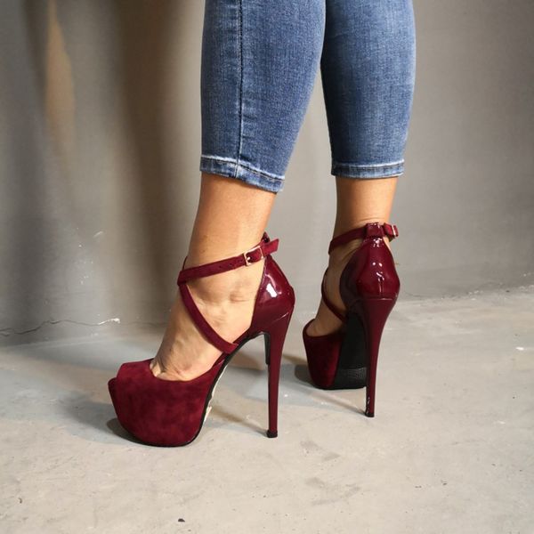 handmade womens real ps high heels pumps kid-suede patent leather patchwork peep-toe cross buckle strap fashion court shoes d407, Black
handmade womens real ps high heels pumps kid-suede patent leather patchwork peep-toe cross buckle strap fashion court shoes d407, Black