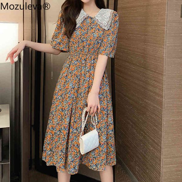 dress mozuled summer chiffon in women's short flower sleeves printed peter pan collar casual dressed long a-line, Black;gray
dress mozuled summer chiffon in women's short flower sleeves printed peter pan collar casual dressed long a-line, Black;gray