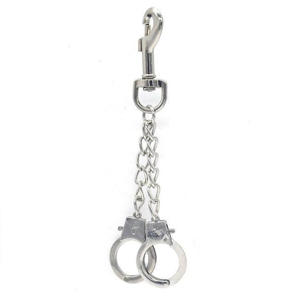 keychains creative officer handcuff keychain charms wallet belt chain keyring handbag key chaveiro, Silver
keychains creative officer handcuff keychain charms wallet belt chain keyring handbag key chaveiro, Silver