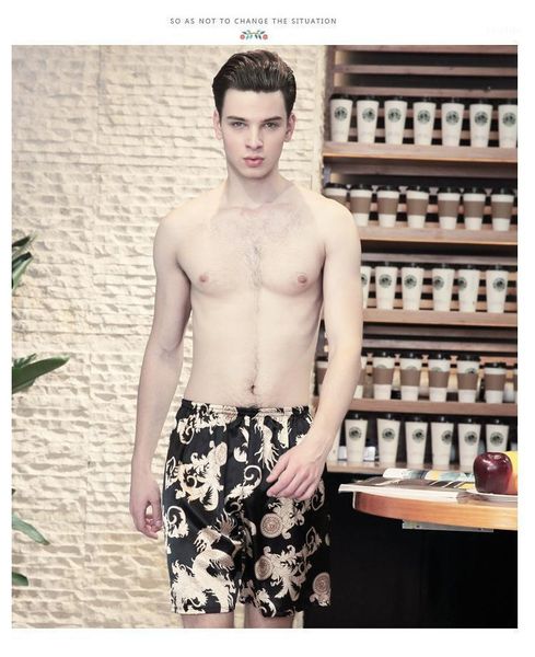 men's sleepwear summer sleep bottoms silk pajamas dragon pattern shorts satin boxers homewear robes underwear, Black;brown
men's sleepwear summer sleep bottoms silk pajamas dragon pattern shorts satin boxers homewear robes underwear, Black;brown