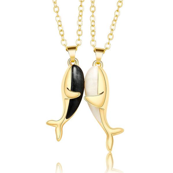 chains 2pcs/set magnetic couple whale affectionate hug pendant necklace for women men jewelry lovers couples valentine's day gifts, Silver
chains 2pcs/set magnetic couple whale affectionate hug pendant necklace for women men jewelry lovers couples valentine's day gifts, Silver