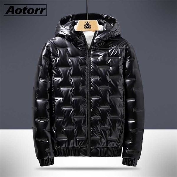 winter men's hooded parkas windbreaker fashion thermal coats mens thick warm glossy black jackets brand outwear men clothing 6xl 211129
winter men's hooded parkas windbreaker fashion thermal coats mens thick warm glossy black jackets brand outwear men clothing 6xl 211129