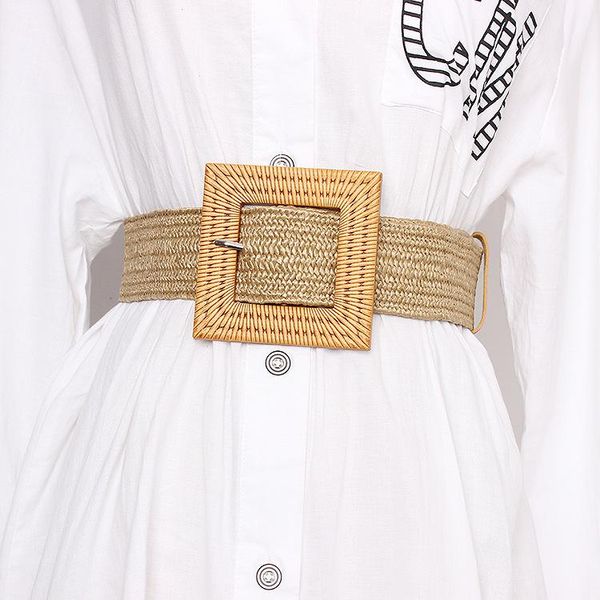 belts summer women's beach bohemia elastic belt girdle square bucklet braided dress women korean fashion strap, Black;brown
belts summer women's beach bohemia elastic belt girdle square bucklet braided dress women korean fashion strap, Black;brown