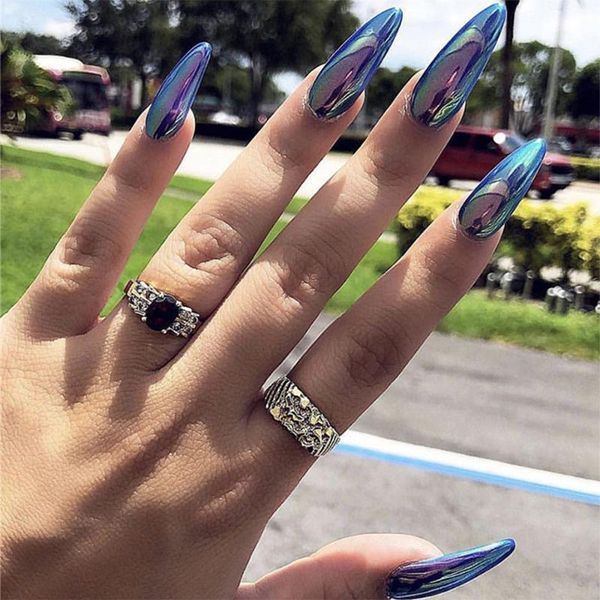 24pcs/box blue reflective mirror false nails wearable round head fake full cover nail tips, Red;gold
24pcs/box blue reflective mirror false nails wearable round head fake full cover nail tips, Red;gold