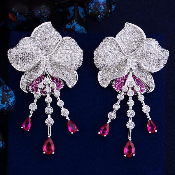 stud luxury gorgeous bridal wedding engagement anniversary earrings pink clear austrian crystal blooming flower korean, Golden;silver
stud luxury gorgeous bridal wedding engagement anniversary earrings pink clear austrian crystal blooming flower korean, Golden;silver