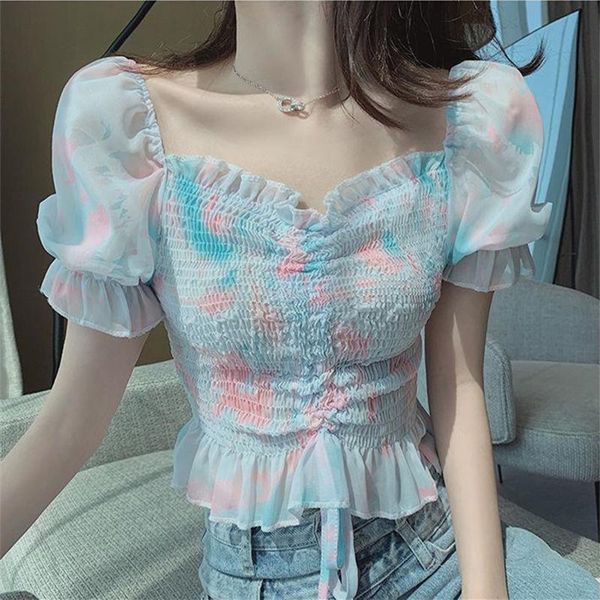 men's t-shirts 2021 summer fashion square collar chiffon slim short puff sleeve blouse women korean style sweet shirts female clothes, White;black
men's t-shirts 2021 summer fashion square collar chiffon slim short puff sleeve blouse women korean style sweet shirts female clothes, White;black
