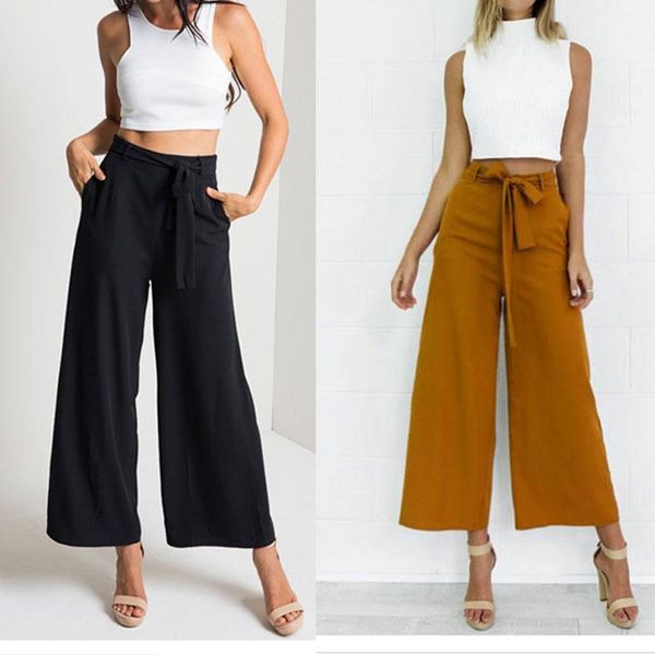 women's pants & capris fashion woman high waist tie trousers streetwear korean causal straight wide leg office ladies loose long pant, Black;white
women's pants & capris fashion woman high waist tie trousers streetwear korean causal straight wide leg office ladies loose long pant, Black;white