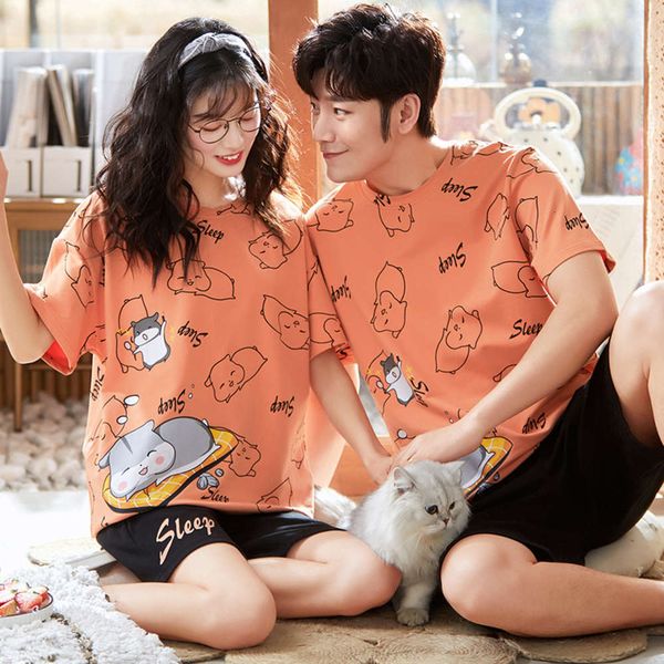 pyjamas pair pack of summer around the neck short mouths women nightdresses cotton cute little hamster kawaii casual men homewear, Black;brown
pyjamas pair pack of summer around the neck short mouths women nightdresses cotton cute little hamster kawaii casual men homewear, Black;brown