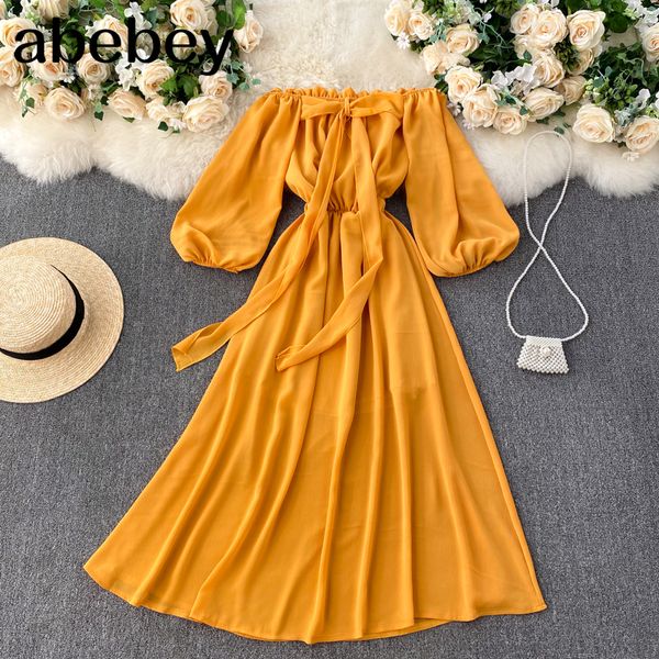 French Off Shoulder Women Dress Summer Sexy Slash Neck Puff Sleeve A-line Dresses Romantic Holiday Beach Midi Dress, White
French Off Shoulder Women Dress Summer Sexy Slash Neck Puff Sleeve A-line Dresses Romantic Holiday Beach Midi Dress, White
