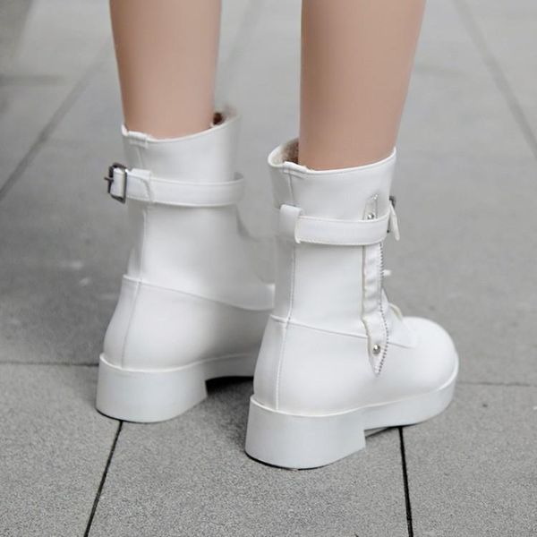 boots oversized women shoes ankle for ladies woman winter solid color round head front zipper, Black
boots oversized women shoes ankle for ladies woman winter solid color round head front zipper, Black