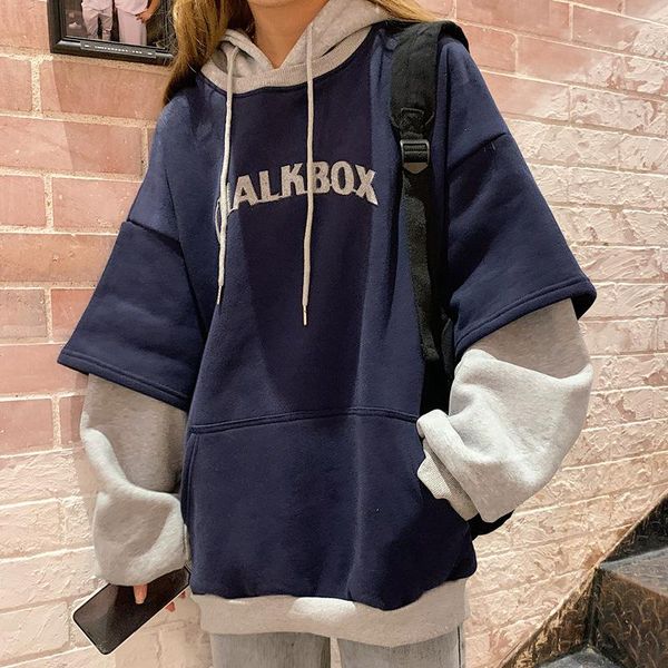 black false two-piece set hoodies women letter print plus size loose pocket decoration harajuku long sleeve warm fashion women's & swe
black false two-piece set hoodies women letter print plus size loose pocket decoration harajuku long sleeve warm fashion women's & swe
