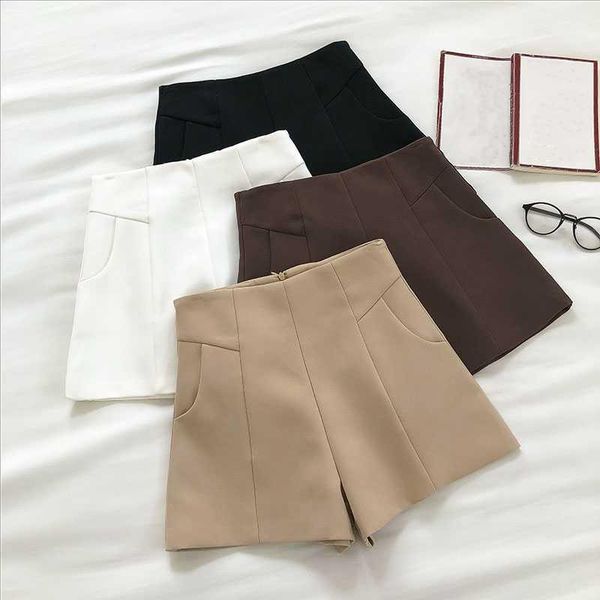 women's shorts casual women sweet solid womens summer straight n female high waist mini a-line chic, White;black
women's shorts casual women sweet solid womens summer straight n female high waist mini a-line chic, White;black
