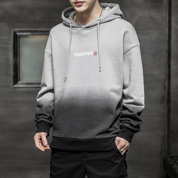 men's hoodies & sweatshirts men spring autumn gradient male hooded pullover casual loose fitness long sleeve sportswear clothes 4xl fas, Black
men's hoodies & sweatshirts men spring autumn gradient male hooded pullover casual loose fitness long sleeve sportswear clothes 4xl fas, Black