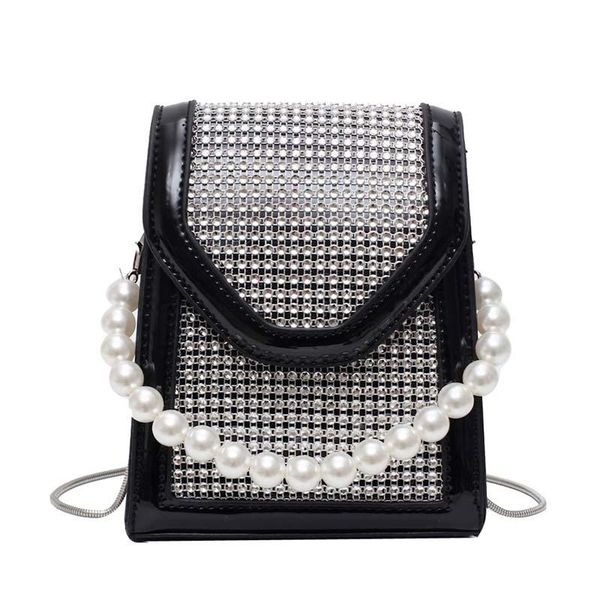evening bags casual women pu leather shoulder elegant female ladies party clutch pearl handbags