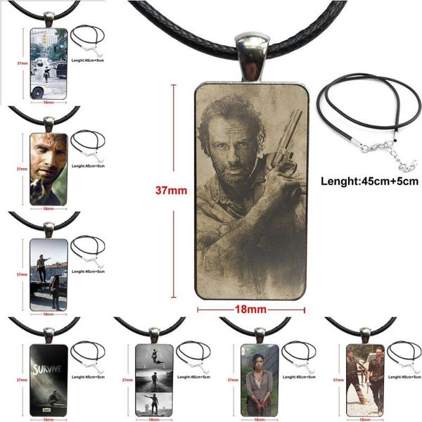 pendant necklaces 2021 the sheriff rick grimes glass cabochon necklace rectangle fashion for women jewellery, Silver
pendant necklaces 2021 the sheriff rick grimes glass cabochon necklace rectangle fashion for women jewellery, Silver
